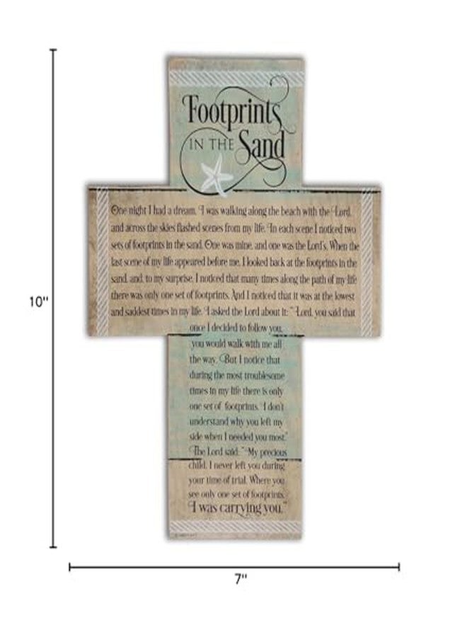 Abbey + CA Gift هدية من الدير (هدية من الدير وCA) صليب آثار الأقدام مع حامل - Image 2